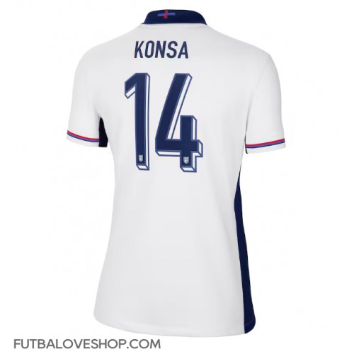 Dres Anglicko Ezri Konsa #14 Domáci pre Ženy ME 2024 Krátky Rukáv